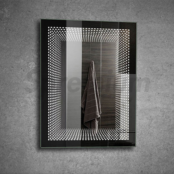S-2101 Rectangular Bathroom Infinity Wall Mirror